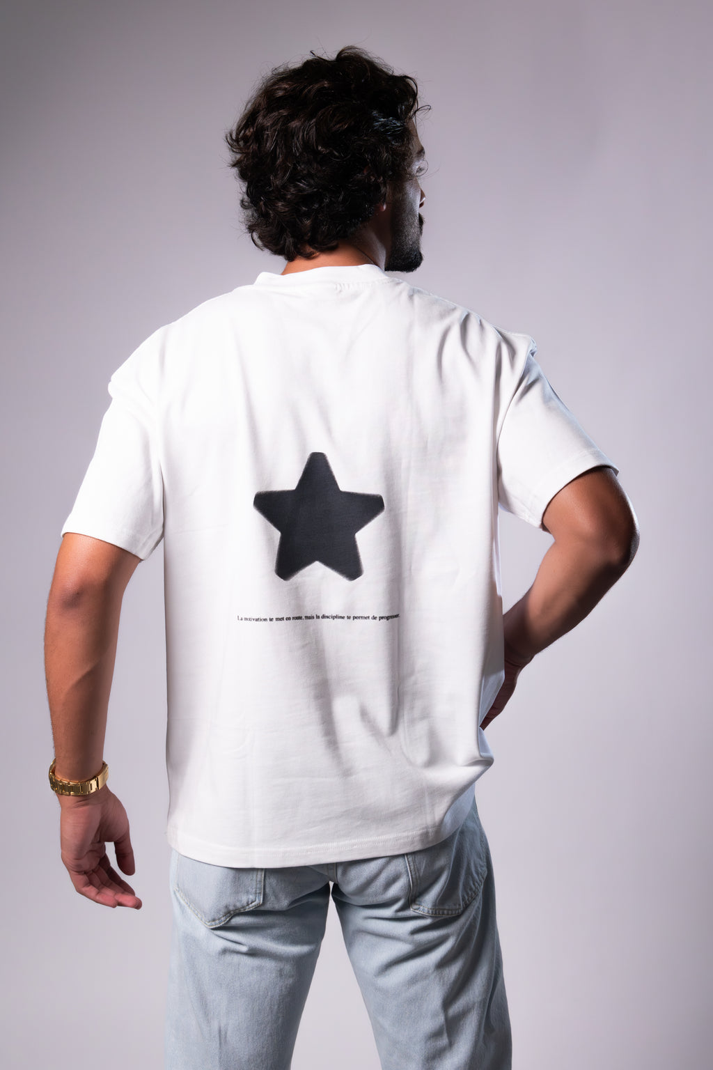 T-shirt oversized black star